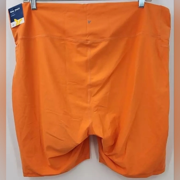 Old Navy High Rise Power Soft Bike Short, Orange, 4X - Picture 2 of 9